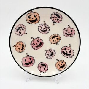 ONE‎ Halloween Pumpkin Dessert Plate Decorative Fall Decor Accent Plate 6.5 Inch